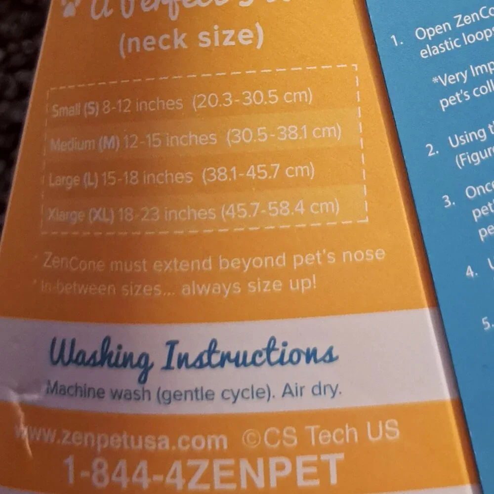 NWT ZenPet - ZenCone Soft Recovery Collar, Size Small